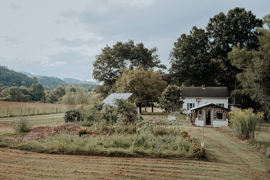 An adorable farmhouse near Asheville, NC which would make the perfect home base for your elopement.